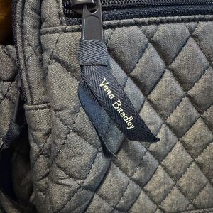 Vera Bradley Quilted Men's Backpack in Gray